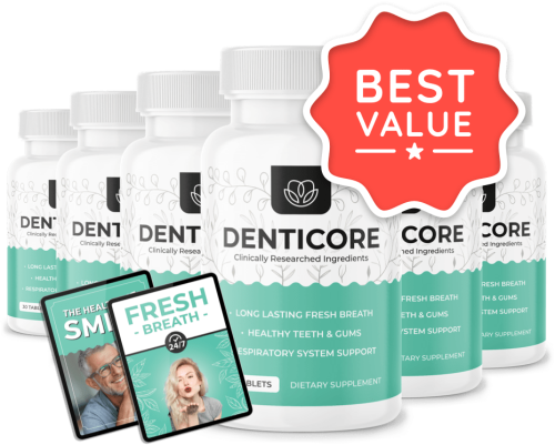 DentiCore - 6 Bottles + 2  Ebooks