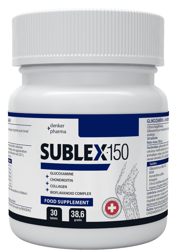 Acquista Sublex 150 dal Produttore. Sconto del 50%. Consegna rapida. 100% naturale. Farmaco bioattivo basato su ingredienti naturali altamente efficaci.